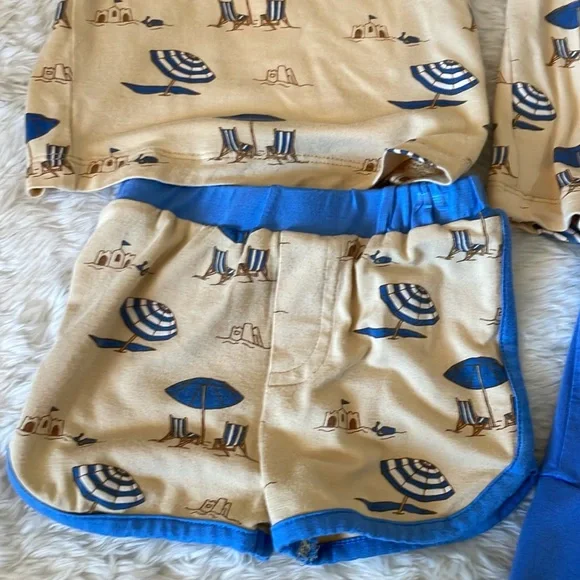 Kate Quinn 4 Pc Set - Tank/Guayabera - 12-18 Mo & Shorts/Panda Pants - 6-12 Mo - Picture 2 of 5